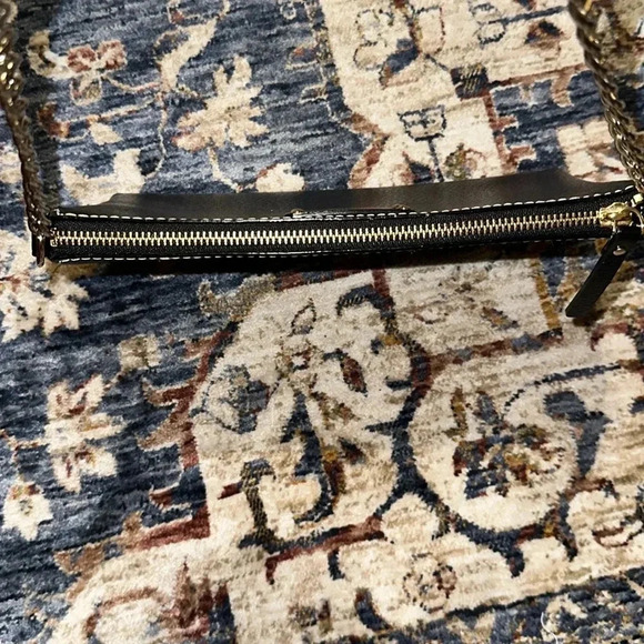 KATE SPADE NY LARGE HANDBAG WRISTLET PURSE BLACK LEATHER Gorgeous/Elegant - Picture 11 of 13